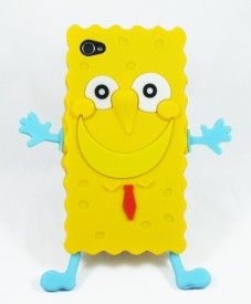 Capa 3D Bob Esponja para iPhone 4 e iPhone 4S