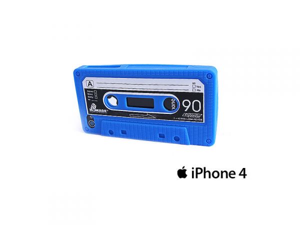 Case Fita K7 iPhone 4 - Azul