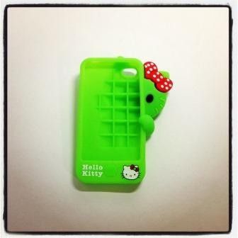 Case Hello Kitty Verde- iPhone 4/4s