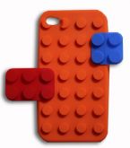 Capa Lego Laranja Iphone 4g E 4s