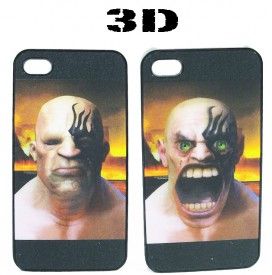 Capa 3D Black para iPhone 4 e iPhone 4S - Modelo 2