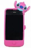 Capa 3D mini Lilo Stitch para iPhone 4 e iPhone 4S- Rosa